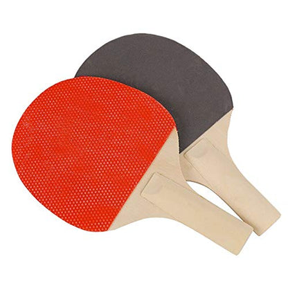 Ping Pong Balls Paddles Set Table Tennis Training Elastic Soft Shaft Equipment Trainer Practice Ball Bulk Children Adult (2 Table Tennis Paddle & 3 Ping-Pong Balls)