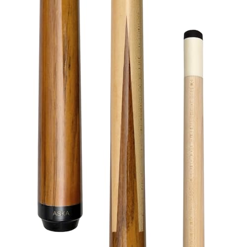 ASKA Short Pool Cue Stick, Wrapless Sneaky Pete Maple Billiard Cue, 13mm Tip, 5/16x18 Joint, Multiple Sizes for Tight Spaces & Difficult Shots - size: 36"