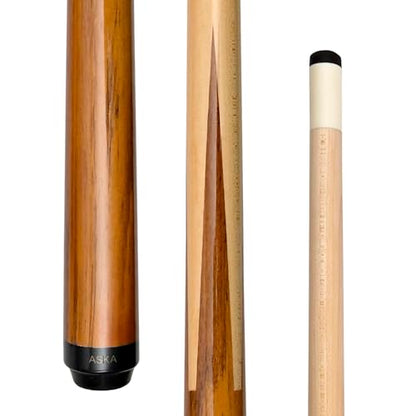 ASKA Short Pool Cue Stick, Wrapless Sneaky Pete Maple Billiard Cue, 13mm Tip, 5/16x18 Joint, Multiple Sizes for Tight Spaces & Difficult Shots - size: 36"