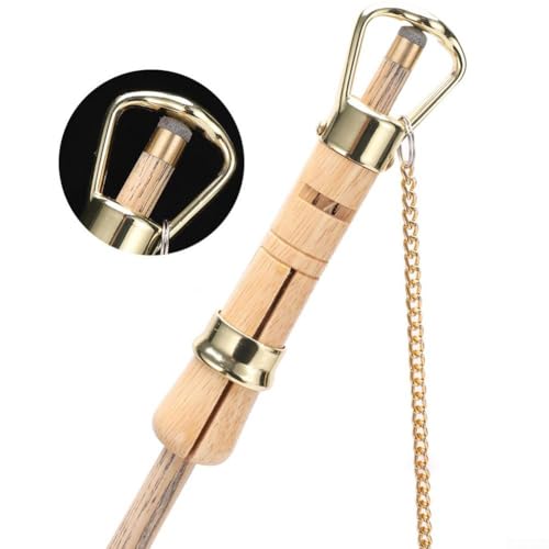 Tiiyee Billiard Cue Clamp, Wooden Cue Tip Clamp Pool Pole Cue Tips Clamp Billiard Cue Stick Tip Repair Billiard Rod Trimmer Polishing Fastener Maintenance Tool Kit Shaper Burnisher File for Snooker