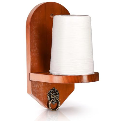 Eorbow Wall Mounted Cone Chalk Holder, Solid Wood Pool Hand Chalk Holder, Billiards Pool Table Cone Chalk Holder with Beveled Edge and Hardware, Pool Table Accessories