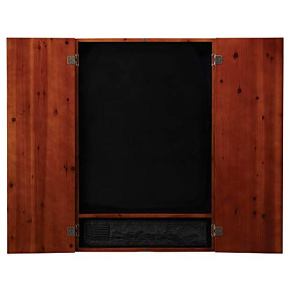 Viper Metropolitan Solid Wood Cabinet & Electronic Dartboard Play-Ready Bundle - color: Cinnamon Finish, style: Cabinet Only (No Dartboard)