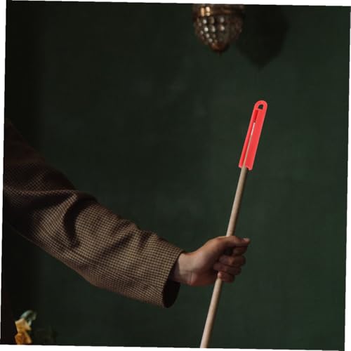 Toyvian 10pcs Pool Cue Holder Clips 11cm Red Billiard Accessories Wall-mounted Cue Organizer Rack for Stick Storage and Billiards Protection