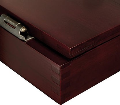 Viper Metropolitan Solid Wood Cabinet & Electronic Dartboard Play-Ready Bundle - color: Mahogany, style: Elite Set