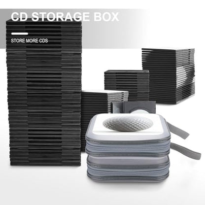 Simple Golf Ball on White CD Case DVD Storage Case Portable for Car Home Travel