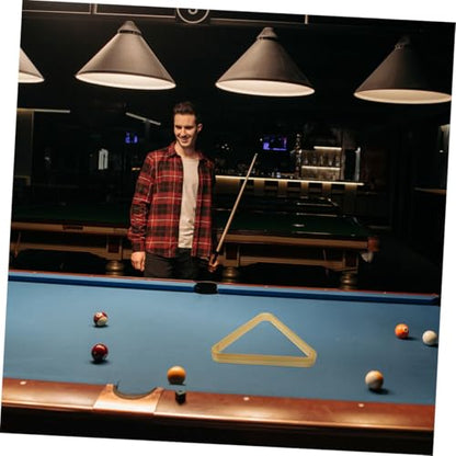 Toddmomy 2pcs Solid Wood Pool Ball Rack Essential Billiard Table Accessory for Quick Setup Smooth Gameplay and Optimal Ball Arrangement for Snooker and Pool Tables