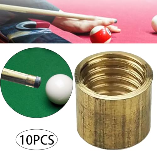 10 Pieces Billiard Cue Ferrules Billiard Stick Ferrule Snooker Pool Repair Parts Snooker Pool Cue Ferrules for DIY Billiard - size: 11mm