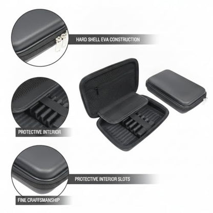 Hard Shell Dart Case for 6 Darts, EVA Construction, Compact Travel Storage Wallet for League Matches and Home Organization (1 PC)