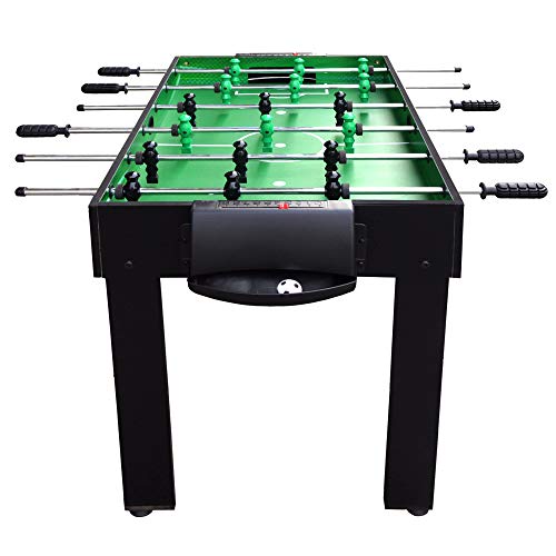 Hathaway Playmaker 3-in-1 Foosball Multi-Game Table with Soccer and Hockey Target Nets for Kids