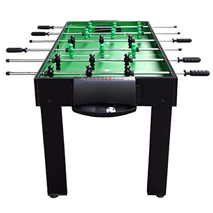 Hathaway Playmaker 3-in-1 Foosball Multi-Game Table with Soccer and Hockey Target Nets for Kids