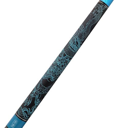 CUESOUL 19oz Pool Cue with Black case,13mm Tip,58inches Mythological Symbols Pattern 4 Styles - color: Tortoise