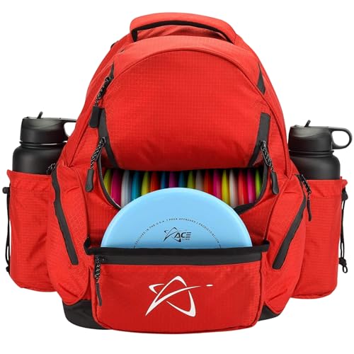 Prodigy Disc BP-3 V3 Disc Golf Backpack | Golf Bag with 20+ Disc Capacity | Large Disc Bag | Tear & Water Resistant - color: Red