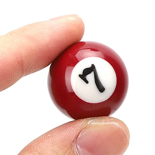 16Pcs Billiard Ball Toy Mini Resin Billiards, EcoFriendly Resin Material Billiard Ball, Mini Pool Table Accesssories for Recreation Games Game Rooms