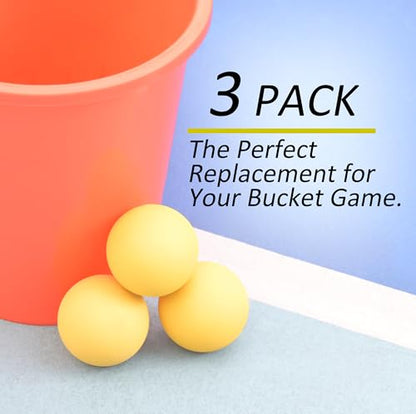 Bucket Toss Replacement Balls 3 Pack for Outdoor Yard Game - style: Racquetball