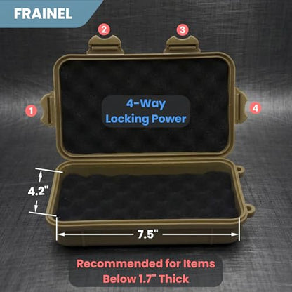 Hard Case 8x5 - Shockproof Foam for Beyblade X Launcher, HardDrive, M.2 NVMe, USB Disk | Office, Lab, Workshop, Travel | Water Repellent EDC Container