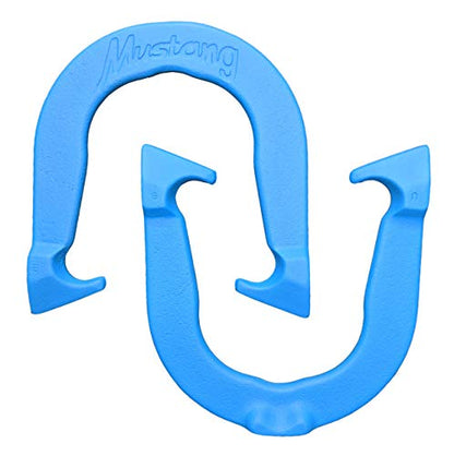 Mustang Professional Pitching Horseshoes- Made in The USA - color: Blue Pair (2 Horseshoes)