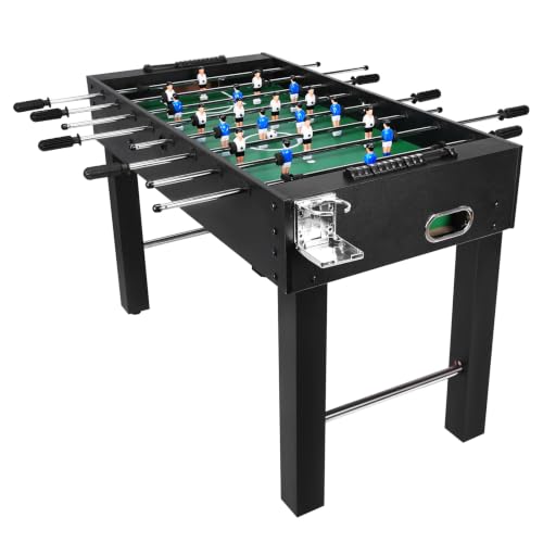 47Inch Large Size Foosball Table for Adults Competition Full Size Soccer Game Table Football Arcade Heavy-Duty Playing Machine for Indoor Game Room