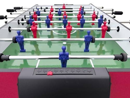 LifeSky 4ft Foosball Table: Compact Family Game Table - MDF Metal Frame Multiplayer Soccer Game for Home School Learning & Entertainment