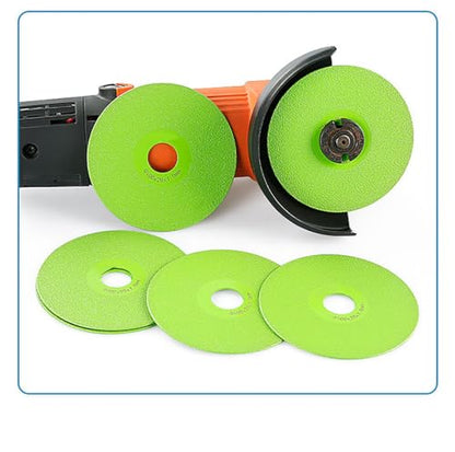 Indestructible disc 5.0 -Rock Plate Flat Grinding Blade, Ceramic Tile, Marble Edge Trimming, 45 Chamfer Grinding Cutting Blade, Ultra Wide fine Sand Sweeping Saw Blade (10)