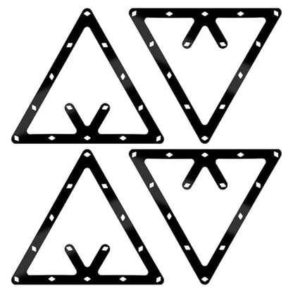 4 Pcs Magic Ball Rack 8-Ball, 9-Ball & 10-Ball Ball Billiards Triangle Rack Sheet Billiards Balls Holder Triangle Cue Accessorie