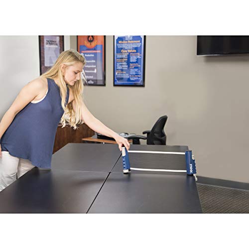 JOOLA Retractable Ping Pong Net for Any Table - Portable Table Tennis Net and Post Set Stretches 5.75' & Clamps Up to 2" Thick - Optional Racket and Ball Set, Games for Family - color: Net