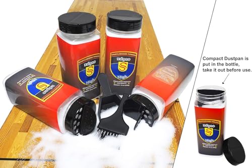 Shuffleboard Sand - Shuffleboard Wax with Mini Dustpan and Mini Brush, 2 Cans(2×14 oz) - style: 4 Cans High Speed