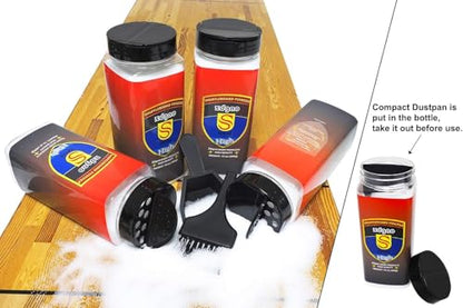 Shuffleboard Sand - Shuffleboard Wax with Mini Dustpan and Mini Brush, 2 Cans(2×14 oz) - style: 4 Cans High Speed
