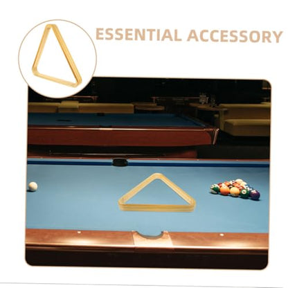 Toddmomy 2pcs Solid Wood Pool Ball Rack Essential Billiard Table Accessory for Quick Setup Smooth Gameplay and Optimal Ball Arrangement for Snooker and Pool Tables