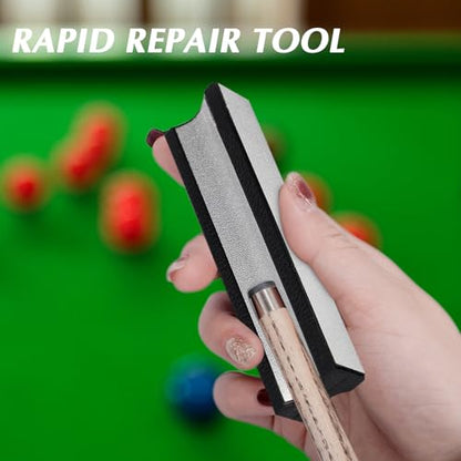 Pool Cue Tips Shaper - Multifunctional Pool Stick Rapid Repair Tool and Polish - Billiards Accessories for Every Enthusiast