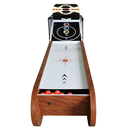 Hathaway Boardwalk 8-ft Arcade Ball Table for Family Game Rooms with LED Track Lighting, Scratch-Resistant Playfield