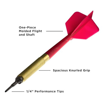 Viper Commercial Soft Tip Bar/Pub Darts, 13 Grams (45 Pack) - color: Red