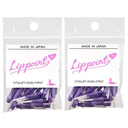 Lstyle Dart Tips: Original Lippoint - Soft Tip Dart Points - 2BA Thread - Regular Length - 2 Tone Purple 2 Pack - color: Purple 2-Tone