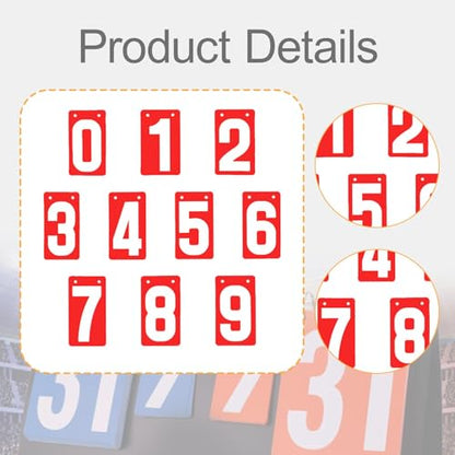 kowaku Score Keeper Flip Number Cards Numbers 0-9,Competition,Portable,Table Score Flipper Sports Scoreboard for Soccer Basketball