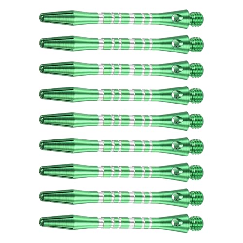 YOKIVE Dart Shafts, Indoor Outdoor Aluminum Medium Thread Dart Stem Replacement - color: Green