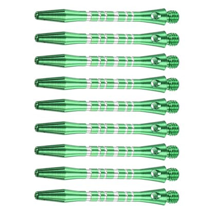 YOKIVE Dart Shafts, Indoor Outdoor Aluminum Medium Thread Dart Stem Replacement - color: Green