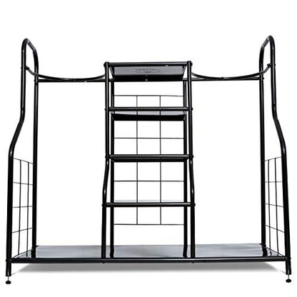 Morvat Golf Organizer for Golf Bags, Clubs, Gadgets, Travel Stuff, & Accessories, Adjustable Feet, Store and Organize Your Equipment, Holds 2 Golf Bags & 5 Metal Accessory Shelves, 38x36x16 - style: Style 1