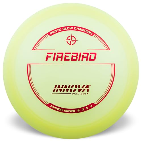 Innova Proto Glow Champion Firebird – Glow in The Dark Disc Golf Driver - size: 165-169g