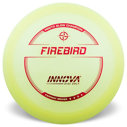 Innova Proto Glow Champion Firebird – Glow in The Dark Disc Golf Driver - size: 170-172g