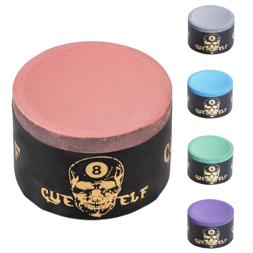 CUEELF Pool Chalk Premium Pool Cue Chalk Billiard Pool Stick Chalk Billiards Chalk-Blue,Green,Pink,Purple or Grey - color: Pink