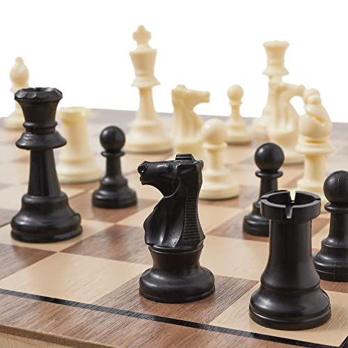 Weighted Chess Set, Tournament Style Pieces, Green Sky, Chess Game (Plastic)