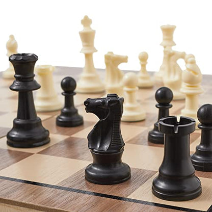 Weighted Chess Set, Tournament Style Pieces, Green Sky, Chess Game (Plastic)