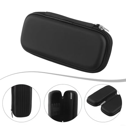 Hard Case For Soft Tip Darts And Steel Tip, Portable Carrying Storage Bag With Mesh Pocket For Shafts Flights Tips, Compact Travel Organizer Holder Accessory Pouch, Black, 7.3 X 3.2 X 2.2 Inch