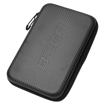 Table Tennis Paddle Case EVA Hard Shell Protective Cover Bag with Zip Pocket for Ping Pong Bat Storage, Shock-Resistant Lightweight Racket Holder Travel Carrying Black 290x195x50mm