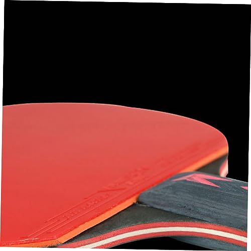 Hemoton Table Tennis Block 2pcs Butterfly Pong Paddle Double Pimples-in 5 Star Racket for Junior Players