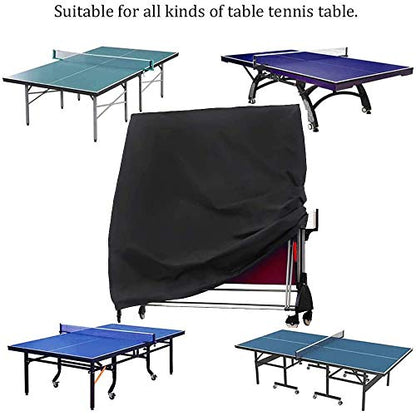 Patio Table Tennis Table Cover Waterproof Ping Pong Table Protective Covers for Indoor Outdoor Foldable Table Tennis
