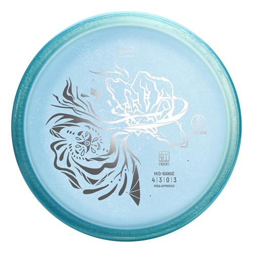 Yikun Midrange Disc Golf Discs|Pro Worlds 2025 Limited Edition|Overstable Mid-Range Discs Golf 170-176g| Technical Approach Disc for Wooded Courses in Premium Plastic - color: blue