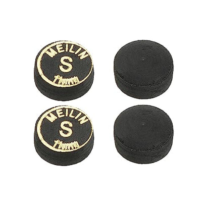 M METERXITY Pool Cue Tips - Laminated Billiard Cue Tips Multiple Layer Faux Leather Apply to Pool Cues/Snooker - size: 11mm, style: Soft
