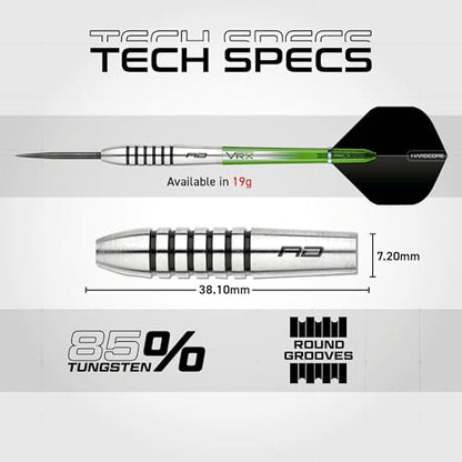 RED DRAGON Featherlite 2 Tip Darts Set - 80% Tungsten Ultra-Lightweight Barrels for Smooth Release & Precision Control, 19g, Flights & VRX Aluminum Shafts Included