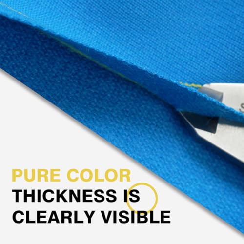 KONLLEN 9ft Pool Table Felt, 80/20 Wool Nylon Blend Billiard Table Cloth with Pre-Cut Strips, Professional Replacement Felt for Home & League Play - color: 004-Blue