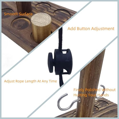Board Games for Indoor/Outdoor Family & Party Fun - Ring Toss Game Set with Easy Assembly, Perfect for Halloween Games, Thanksgiving, Christmas Parties & White Elephant Exchanges - Portable Design - style: scale model